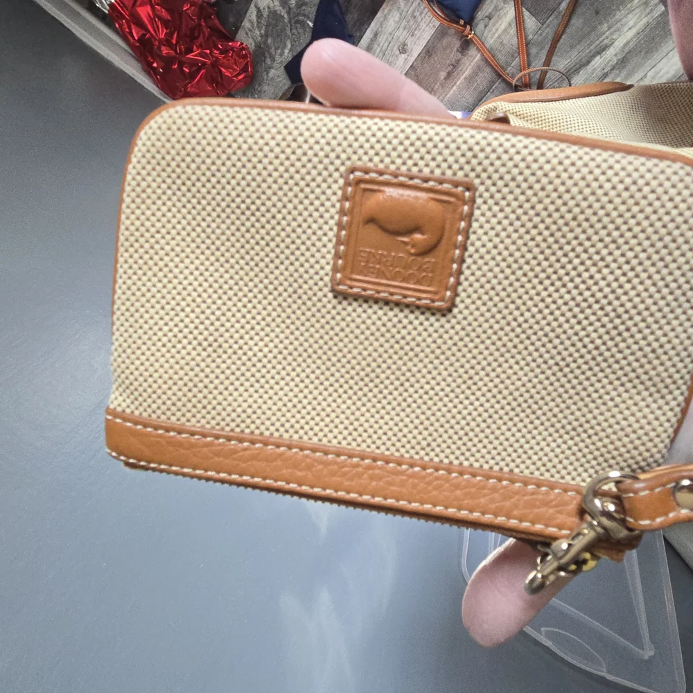 Dooney & Bourke Tan and Brown Shoulder Bag - Picture 8 of 12